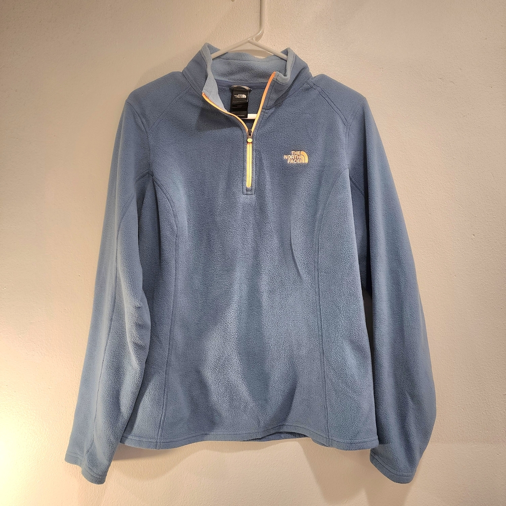 The North Face Cozy Light Blue Half-Zip Fleece Jacket